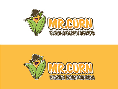 Corn cartoon logo design brand branding cartoon corn corn cartoon corn logo design farm farm corn graphic design kids logo logo corn logo design