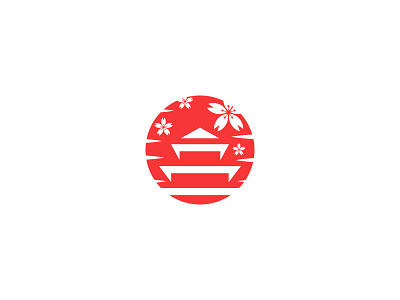 Japanese temples logo design