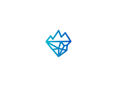 Deep and Mountain Logo clean logo connection deep logo logo design modern logo mountain simple logo tech