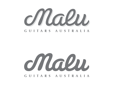 Malu Logo malu guitars susa bold