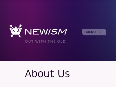 Newnewism logo navigation newism purple site