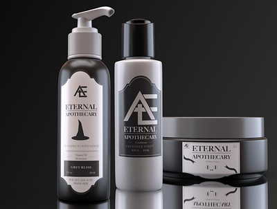 Eternal Apothecary Branding apothecary branding design gothic labels logo mockup mockup design packaging print product product design victorian era