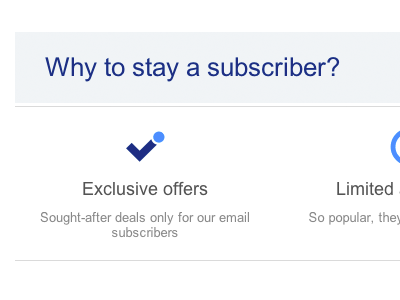 Why to stay a subscriber? minimal persuasion reasons unsubscribe usps