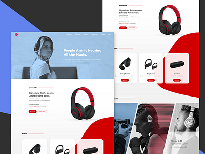 Redesign Beats website