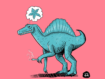 Stonersaurus comic comic art dinosaur illustration neon retro treestars