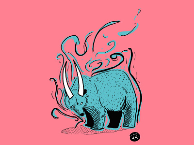 Beary Mad creature illustration magic surreal