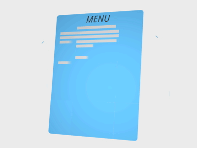 Scanther Project: Menu Animation animation computer cup cute food fun menu scanther simple vector wave