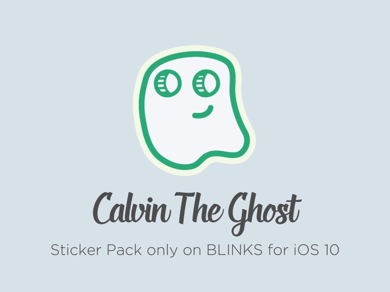 Calvin The Ghost - Sticker Pack app blinks imessage ios ios 10 pack stickerpack stickers