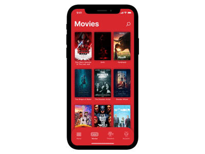 MoviePass App Redesign after effects animation app clean motion moviepass movies redesign simple ui ux