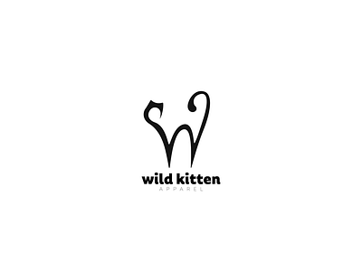 Wild kitten apparel logo logo made for fun
