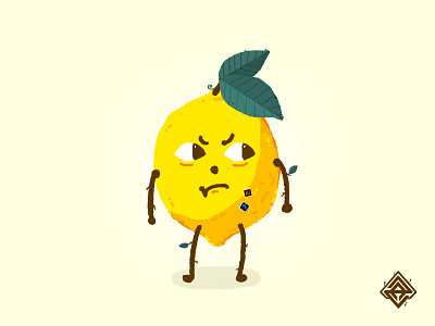 Mr. Lemon art artist character character design digital painting digitalart draw green illustration illustrator logo photoshop yellow