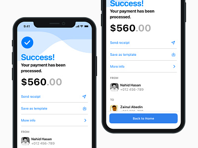 Payment Success | iOS Design Kit