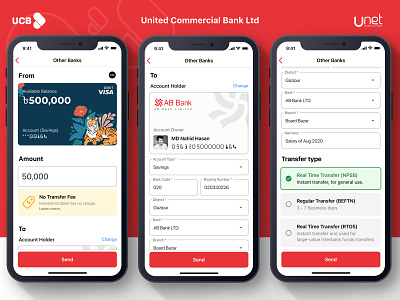 UCB Bank App Unet Redesign