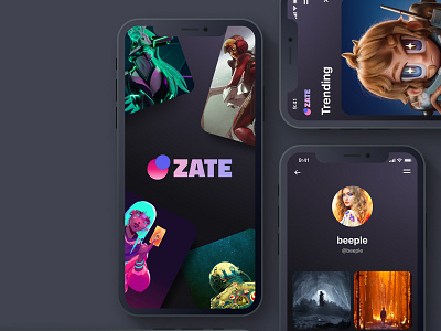 NFT app art branding dark design ios marketplace money nft sell top trending ui ui8 uiux ux