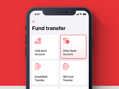 Fund transfer app bank behance branding design dribbble grid icon illustration ios list money stock trending ui uiux user interface ux