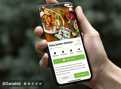 Recipe App app commerce cook design dribbble food grocery menu mockup recipe app ui uiux ux