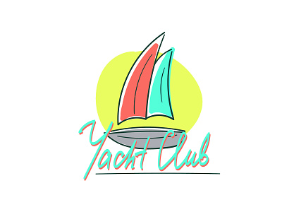 Logo for yacht club design dribbble illustration illustrator logo solopovdesign ui vector yacht club