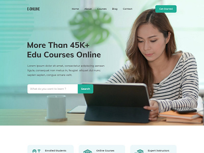 Online Learning Platform design education education website learning management system learning platform logo online marketing redesign study study case uiux wesbite