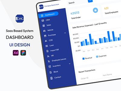 SAAS Based System Dashboard | UI Design