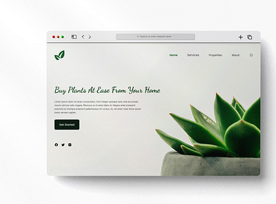 Minimal Landing Page Design graphic design landing page design ui ux