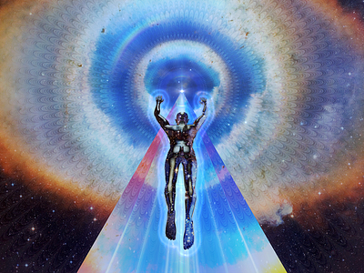 Transcendence album art album artwork album cover ascension astral aura auras cosmos death dmt energy heaven meditation nebula psychedelic spiral spiritual star man surreal trippy
