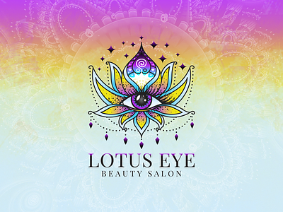 Lotus Eye Logo Design dmt logo logodesign lotus lotus flower lotus tattoo magic mindfulness psychedelic spiritual surreal tattoo design trippy