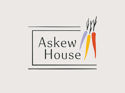 Askew House Restaurant Logo carrot logo carrots lilac logo orange purple rainbow carrots raleigh raleigh restaurants restaurant logo vegetarian logo vegetarian restaurant vegetarian restaurant logo yellow