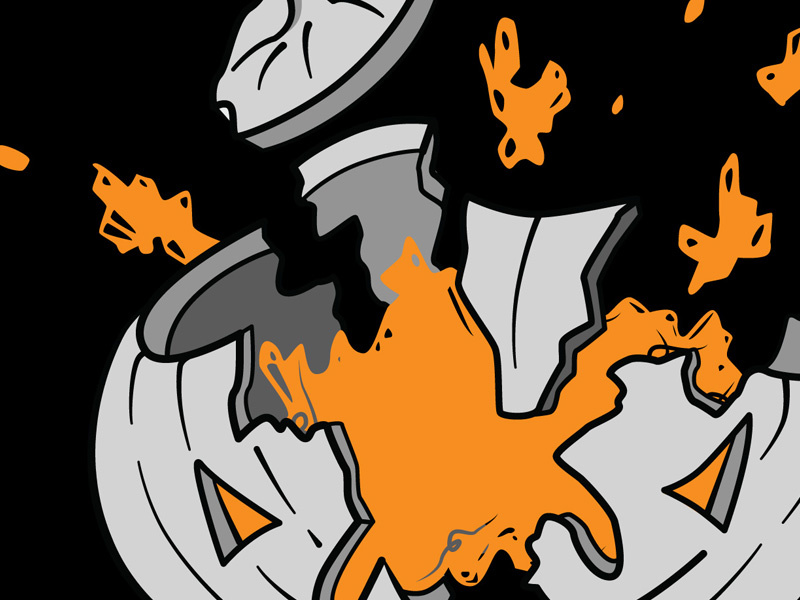 Pumpkin Destruction halloween exploding pumpkin