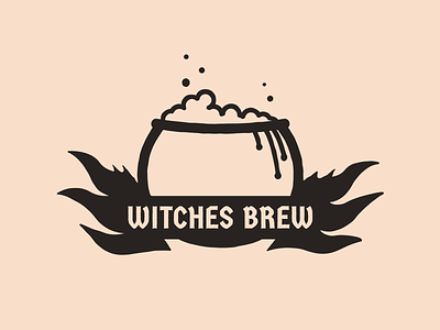 Day 1/31 Witches Brew 31daysofhalloween branding branding challenge cauldron challenge design fire halloween logo witchcraft witches