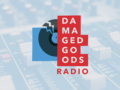 Logo For Damaged Goods Radio Podcast branding branding and identity branding design logo logo design podcast logo podcasting podcasts post punk