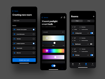 Smart home - dark mode