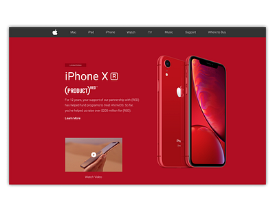 iPhone XP Landing Page | Concept