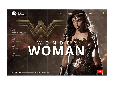 Wonder Woman | DC Comics animation art brand branding character clean design flat graphic design identity illustration illustrator minimal sketch ui ux web website