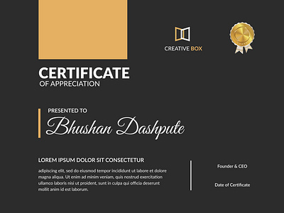 CERTIFICATE | CONCEPT animation art brand branding character clean design flat graphic design icon identity illustration illustrator logo minimal sketch ui ux web website