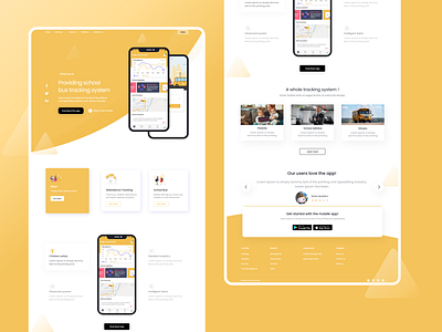 App landing page app concept landing design landing page design landingpage mobile tracking ui ui ux ui design uidesign uiux