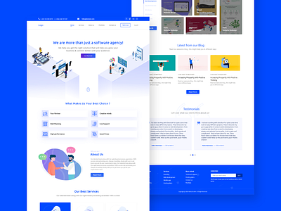 Software agency landing page agency design landing landing page design landingpage software company software design software house ui ui ux ui design uidesign uiux