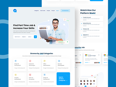 Job portal landing page