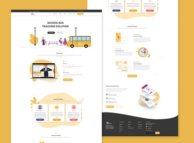 School bus tracking website redesign redesign responsive school schoolbus system tracking uidesign