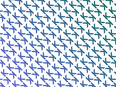 1/5 - rubiK design flat gradient initial k letter pattern patterns typography vector