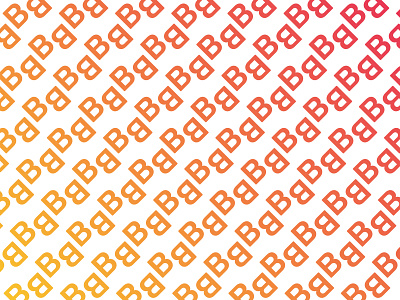 3/5 - ruBik b design flat gradient initial letter patten patterns typography vector