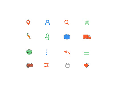 Healthy Grub Icons