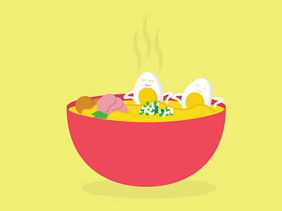Egg Spa egg food noodles soup spa vector
