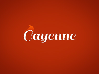 Cayenne design illustration logo typography