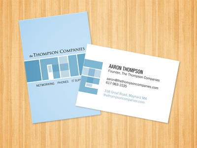 TTC Business Cards branding business cards