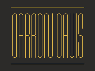 Condensed lines typography