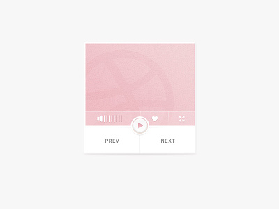 Pink Mini Player controls ui video volume