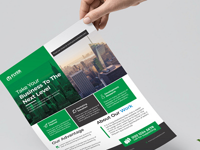 Results-driven corporate flyer | business flyer | company flyer