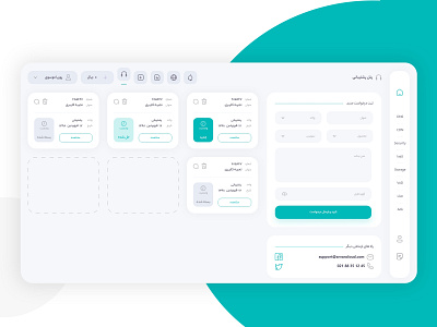 Arvan Support Dashboard Concept