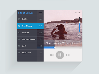 Music player frequency interaction music music player playlist ui ux volume