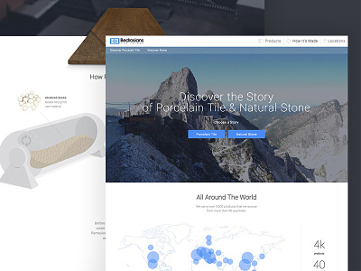 How It's Made earth how its made landing page mountains nature story ui ux website
